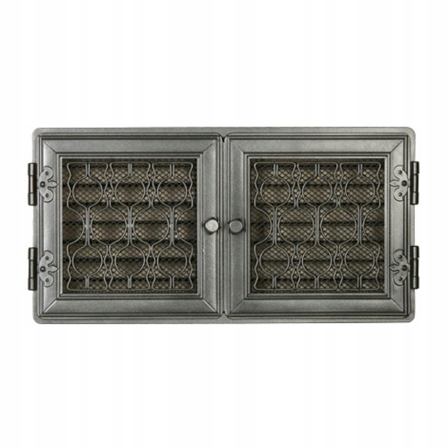 Krbová mriežka Style 21x43 cm grafit so žalúziou