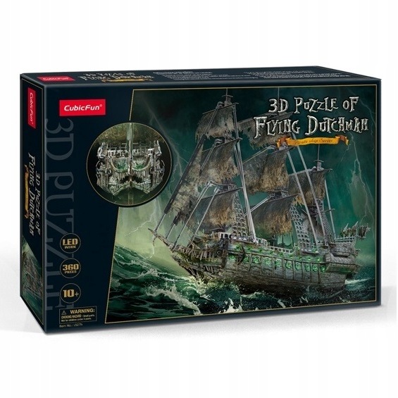 Puzzle 3D 360 elementów. Latający Holender (wersja Led) Dante