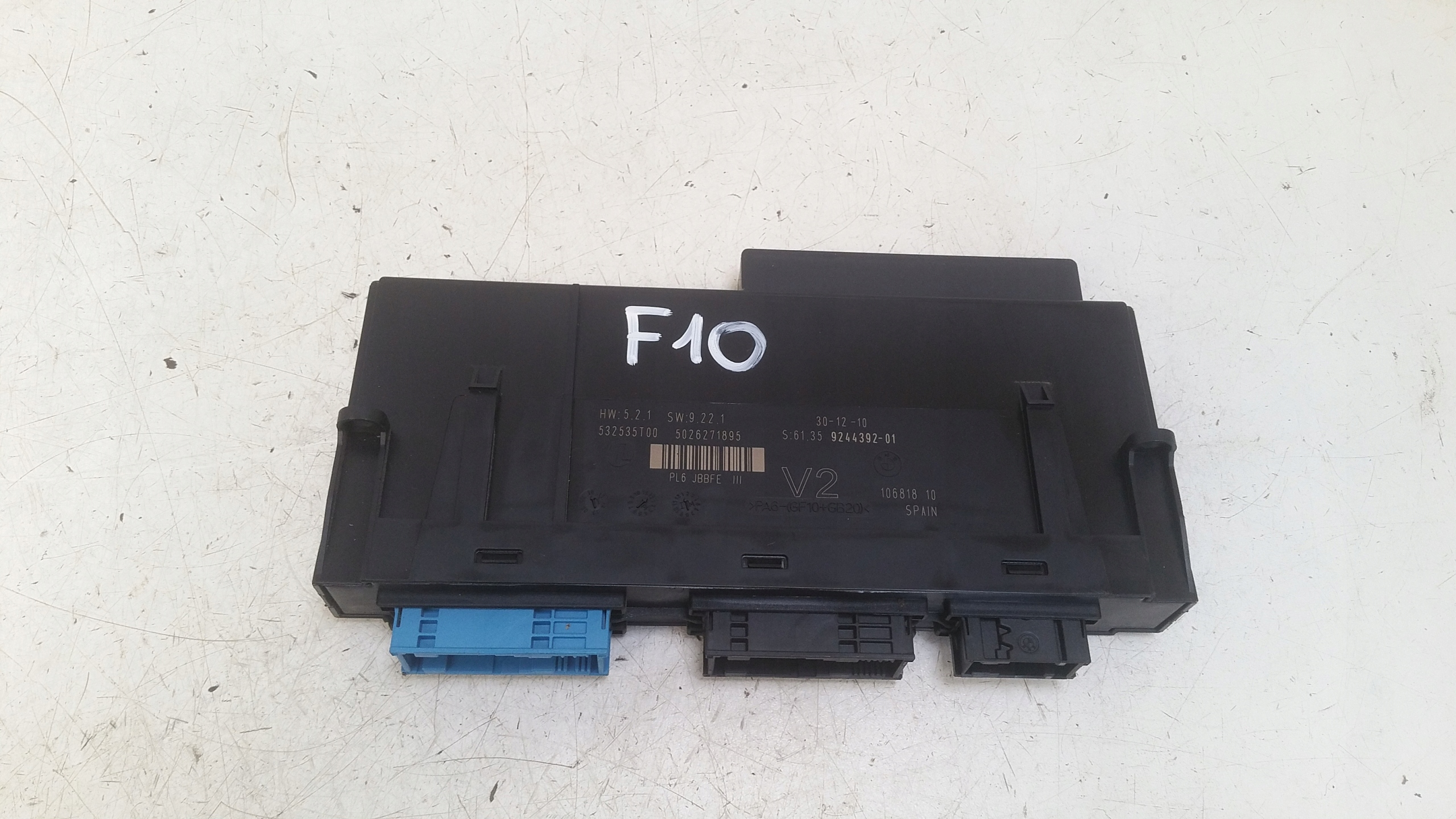 comfort control unit 9244392 BMW F10 530