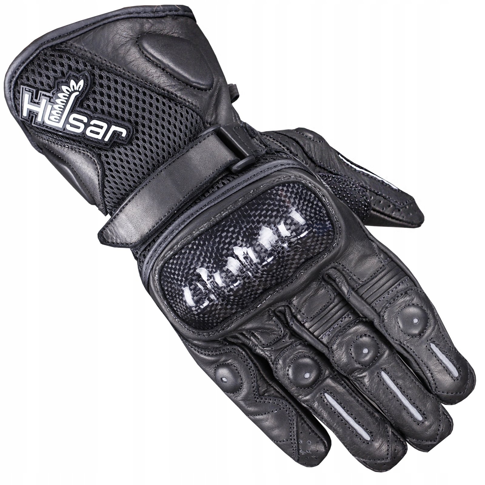 

Rękawice Motocyklowe Husar Black Pro Sx Na Motor