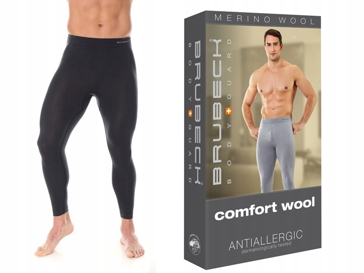 

Kalesony Wełniane Brubeck Wool LE10930 Grafit S