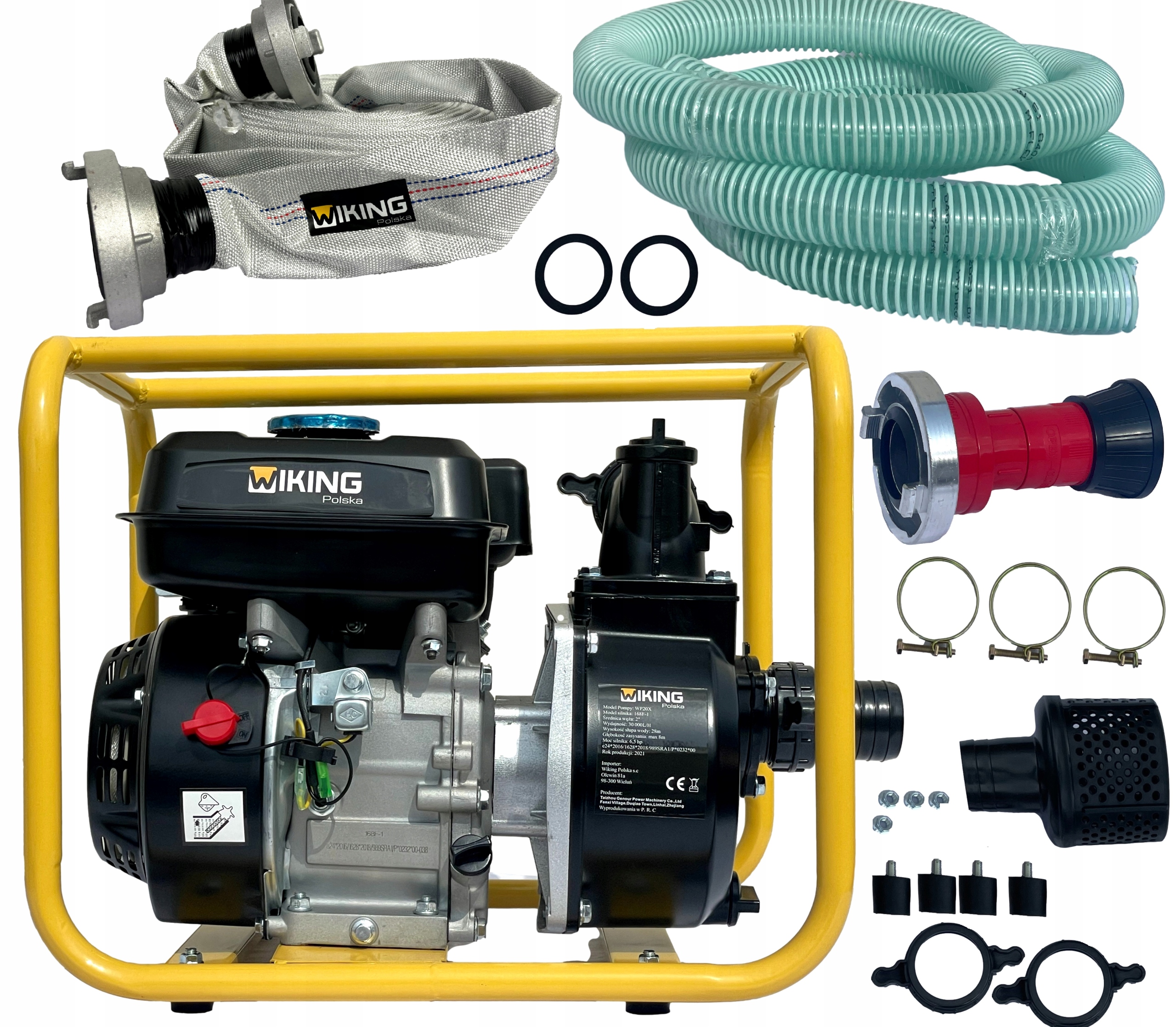 Motopompa pompa spalinowa 2" cale do wody Firmowa Wiking Polska węże