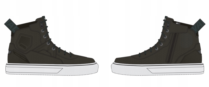 BUTY SKÓRZANE REBELHORN VANDAL BLACK/WHITE SOLE 39 Rozmiar 39