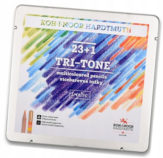 Kin pastelky tri-tone trojbarev 23 kol 3444