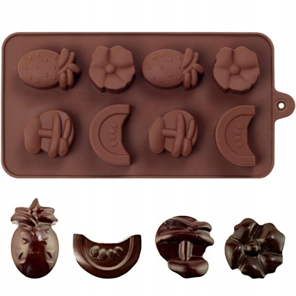 

Silikonowa forma, foremka do czekoladek Owoce