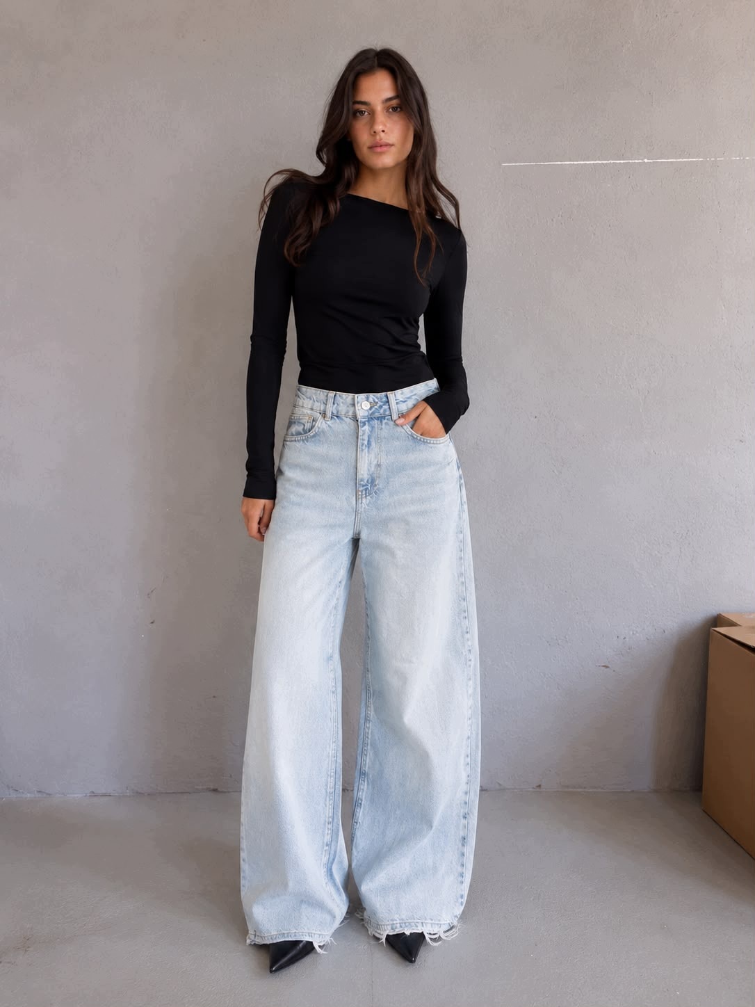 Dámské džíny Wide Leg Frost 38