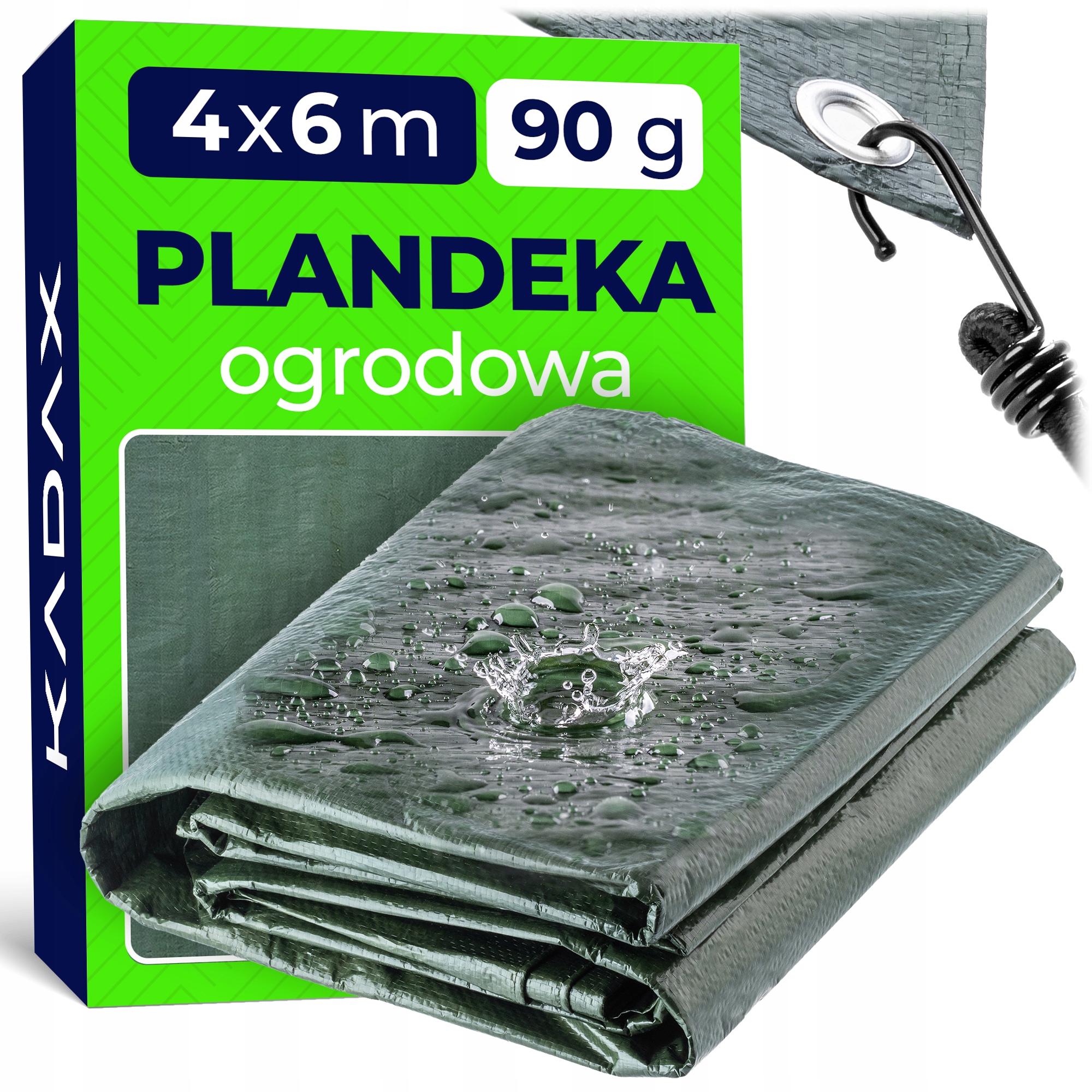 Hrubá Plachta Silná Vyztužená Mrazuvzdorná Voděodolná Plachta 6x4 m