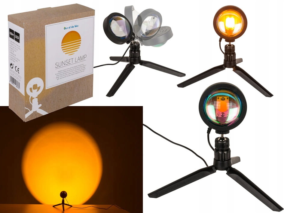 Projekční Lampa Západ slunce Led Lampička Usb