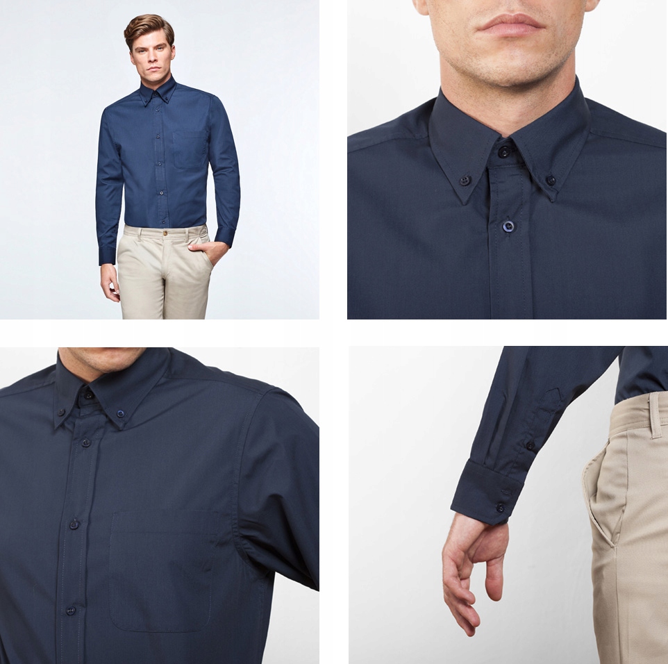 Koszula męska z haftem LOGO HAFT firma dł. rękaw Kod producenta Aifos L/S