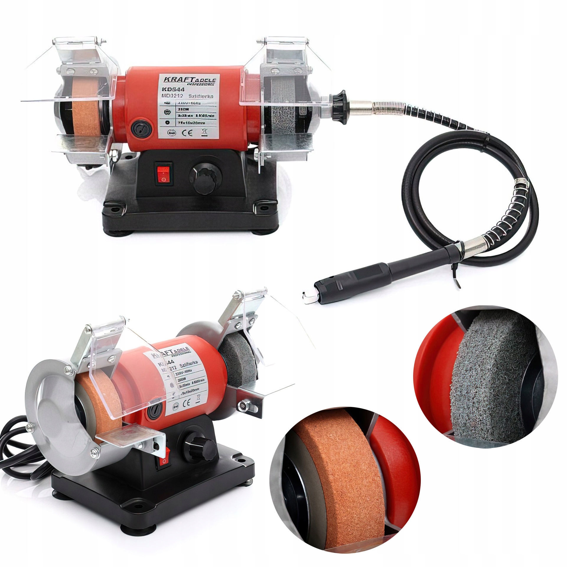 Síťová multifunkční bruska 230V 200W 9.900 Rpm Kraft&Dele