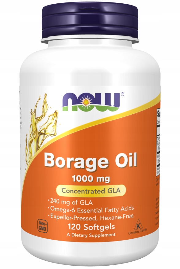 

Now Foods Borage Oil Olej Z Ogórecznika 1000mg120k