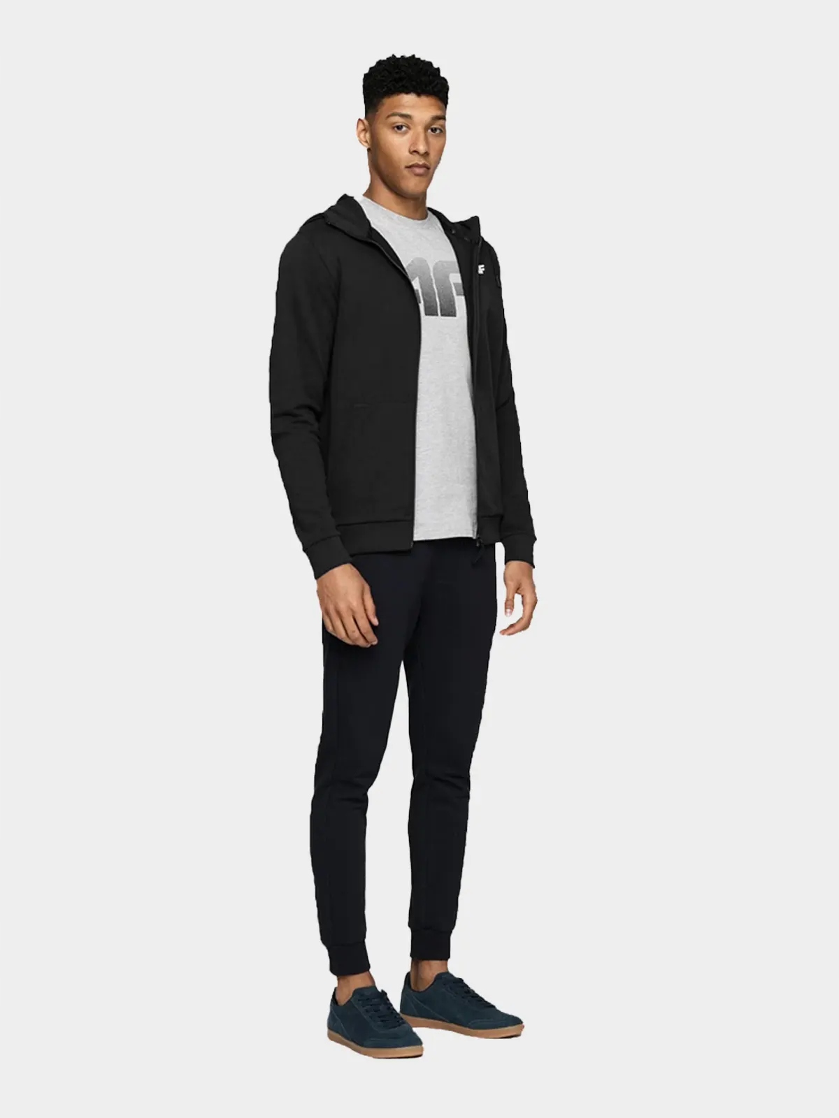 BLUZA MĘSKA 4F ROZPINANA Z KAPTUREM DRESOWA SPORTOWA BAWEŁNA LIMITOWANA Marka 4F