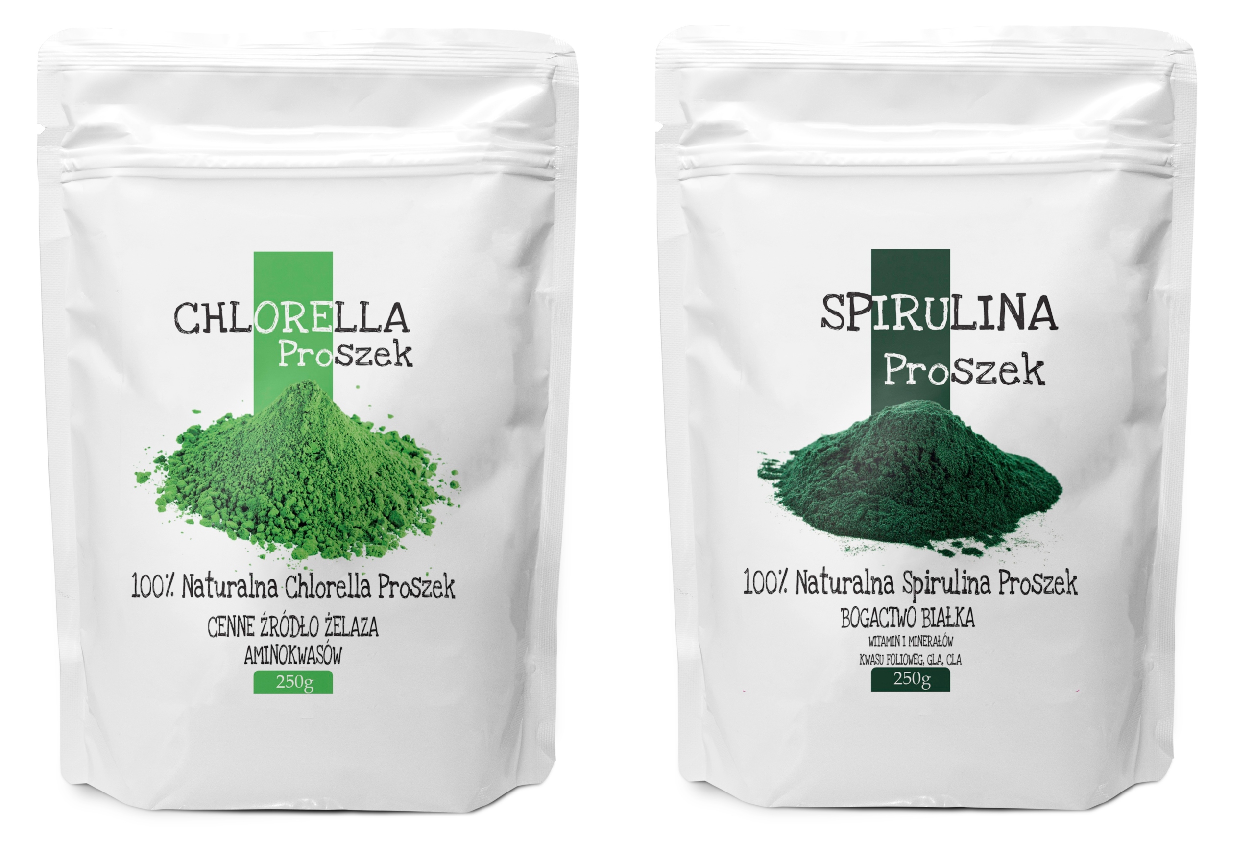 

Spirulina i Chlorella proszek zestaw 2x250g