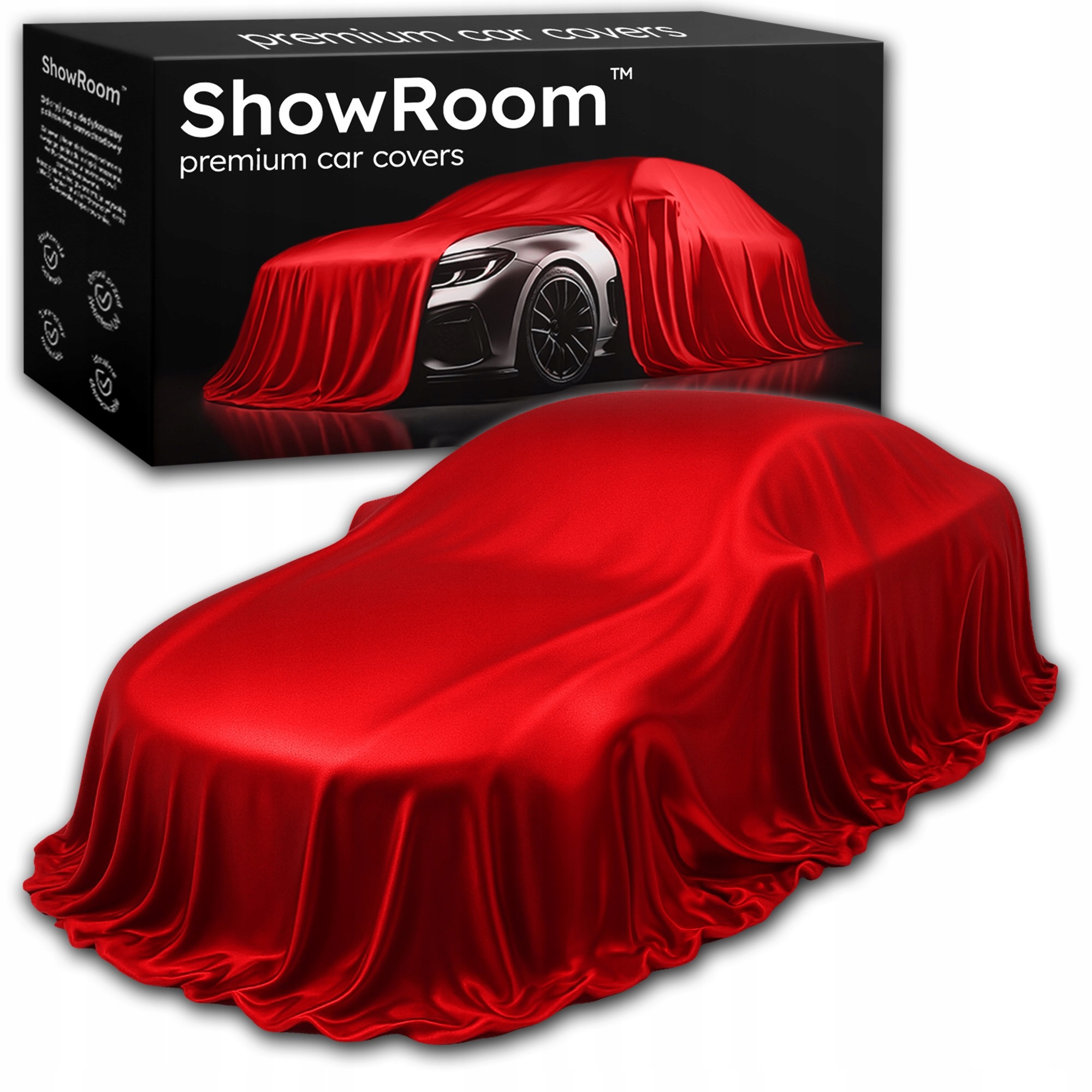 Výstavní autopotah Salon Premiéra Příjem Auta Červený