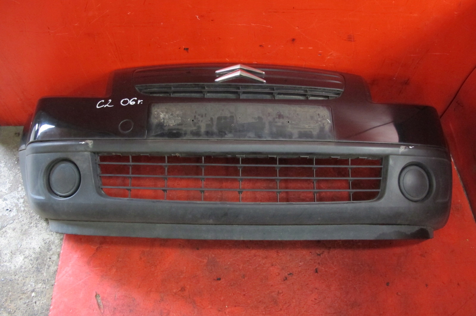 CITROEN C2 JM 03-08 front bumper front black EXY