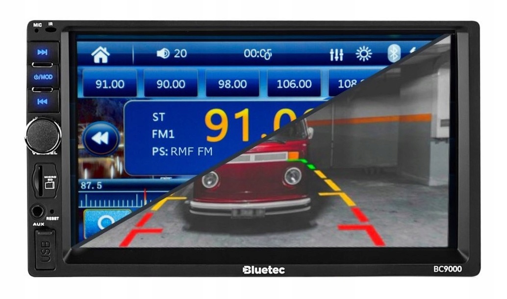 RADIO SAMOCHODOWE 2DIN MP5 EKRAN LED 7 SD USB MP3 Przekątna ekranu (cale) 7