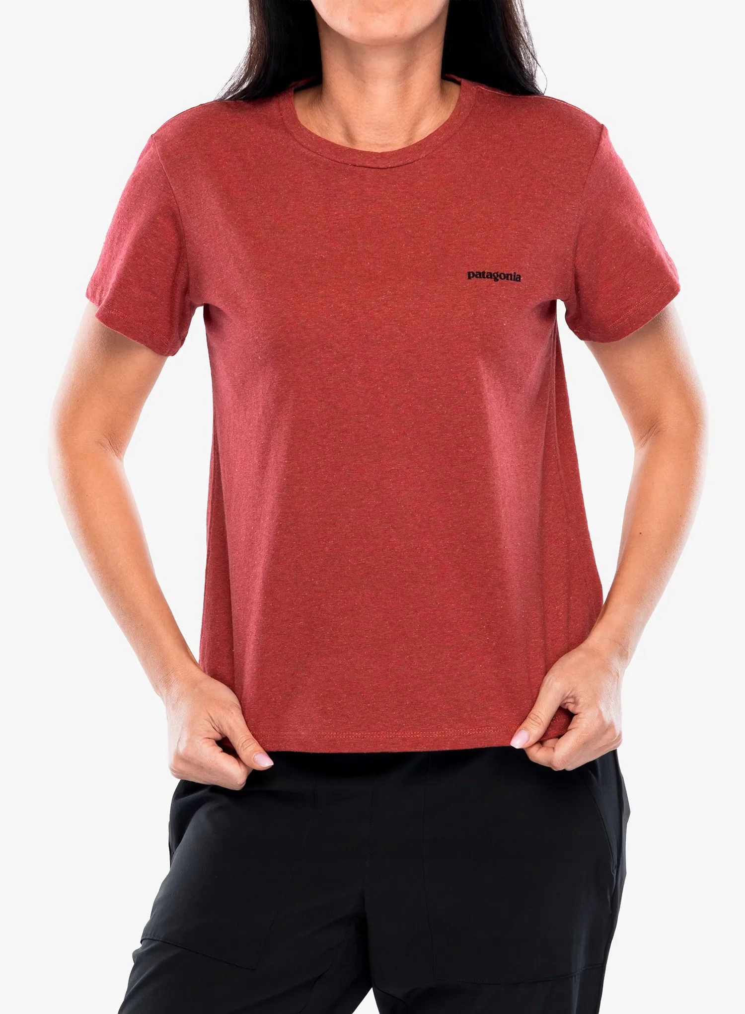 Dámské tričko Patagonia P-6 Logo Responsibili-Tee potters red Xs