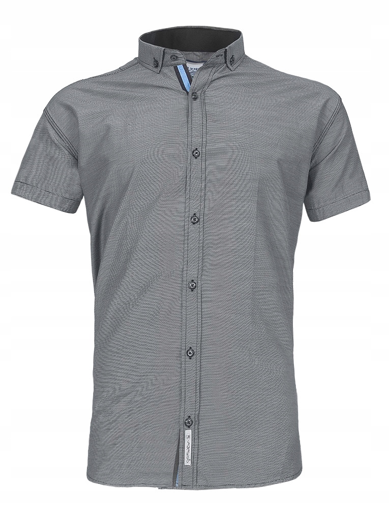 

Koszula Męska Krótki Rękaw LaMardo 06 3XL stalowa