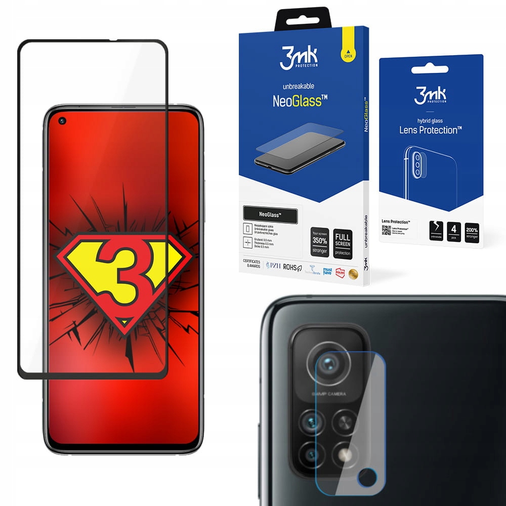 

Do Xiaomi Mi 10T/Mi 10T Pro 5G Szkło 4x 3mk Lens