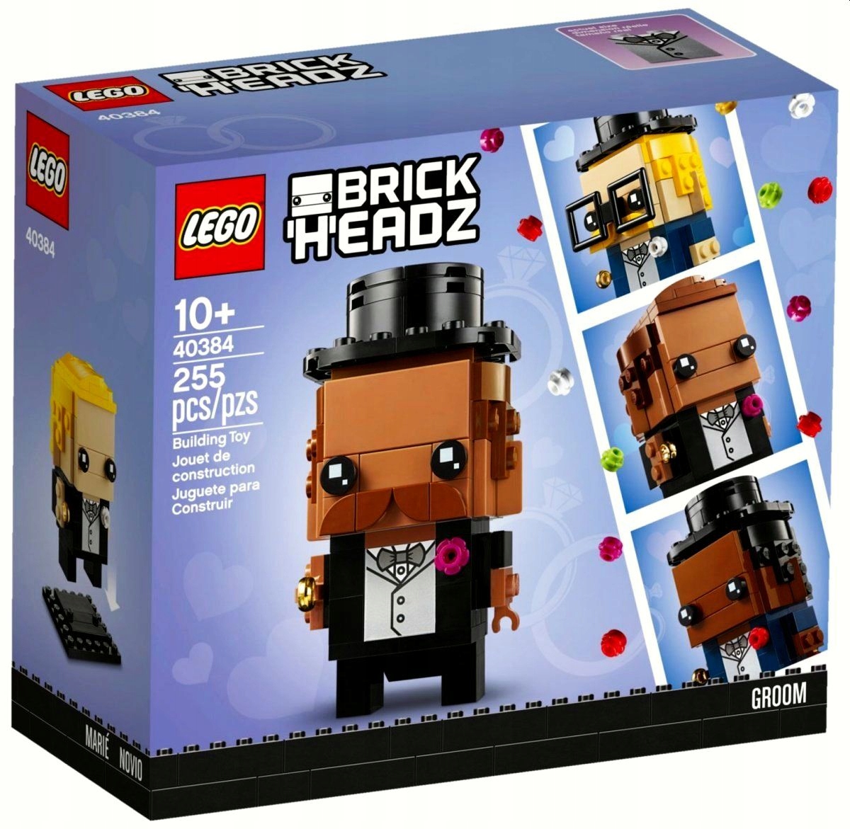 

Oryginalne Klocki Lego 40384 BrickHeadz Pan Młody