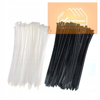 

Opaska plastik 250x3,6mm 100szt czarna