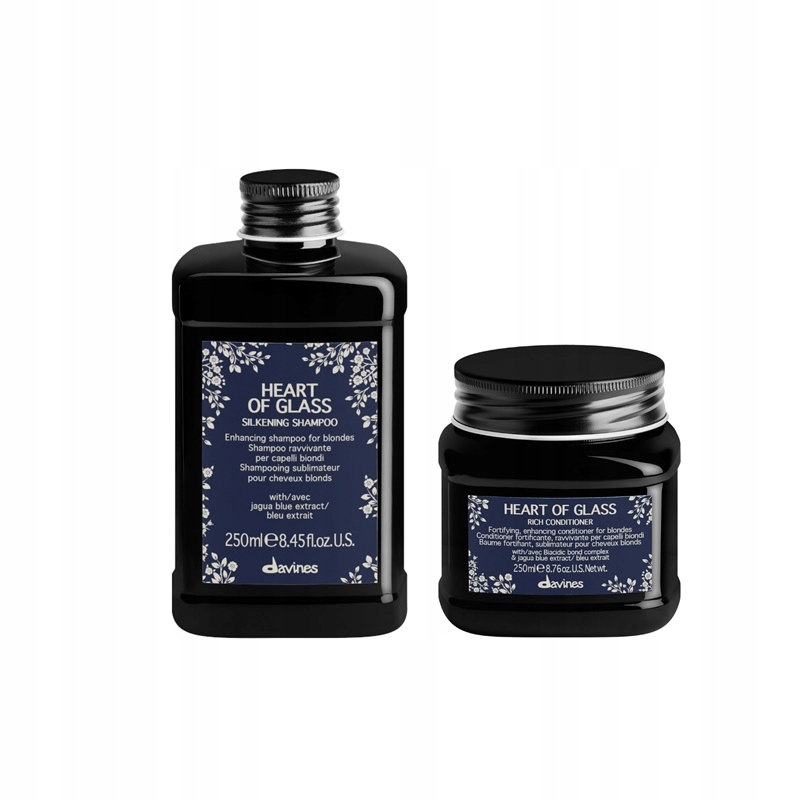 Davines Heart of Glass šampon 250 ml kondicionér 250 ml lesk sada
