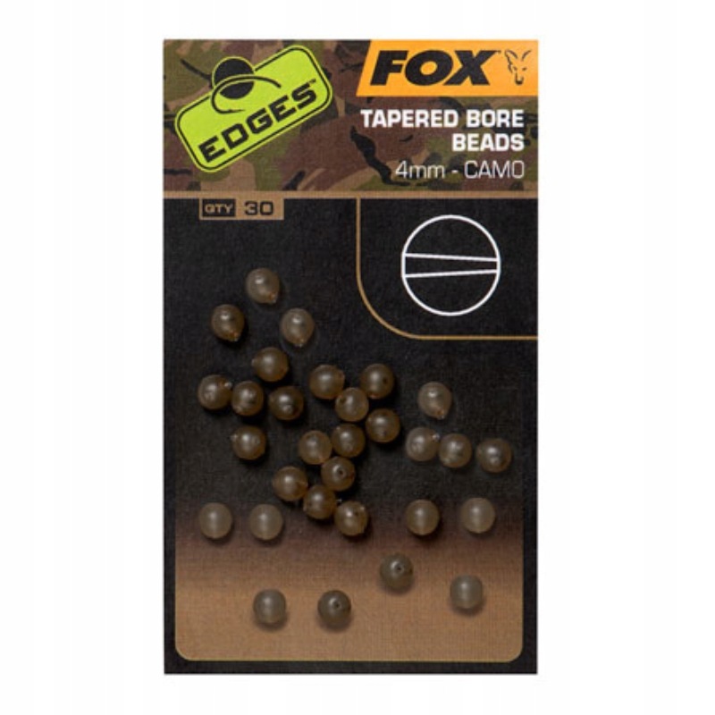 Fox Edges Koraliki Camo Tapered Bore Beads 4mm