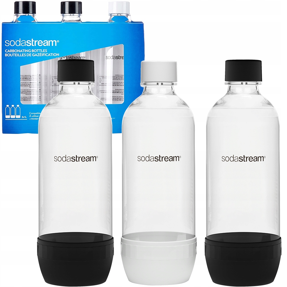 3 X Lahve Sodastream 1 L Standard Pro Saturátor, Sada