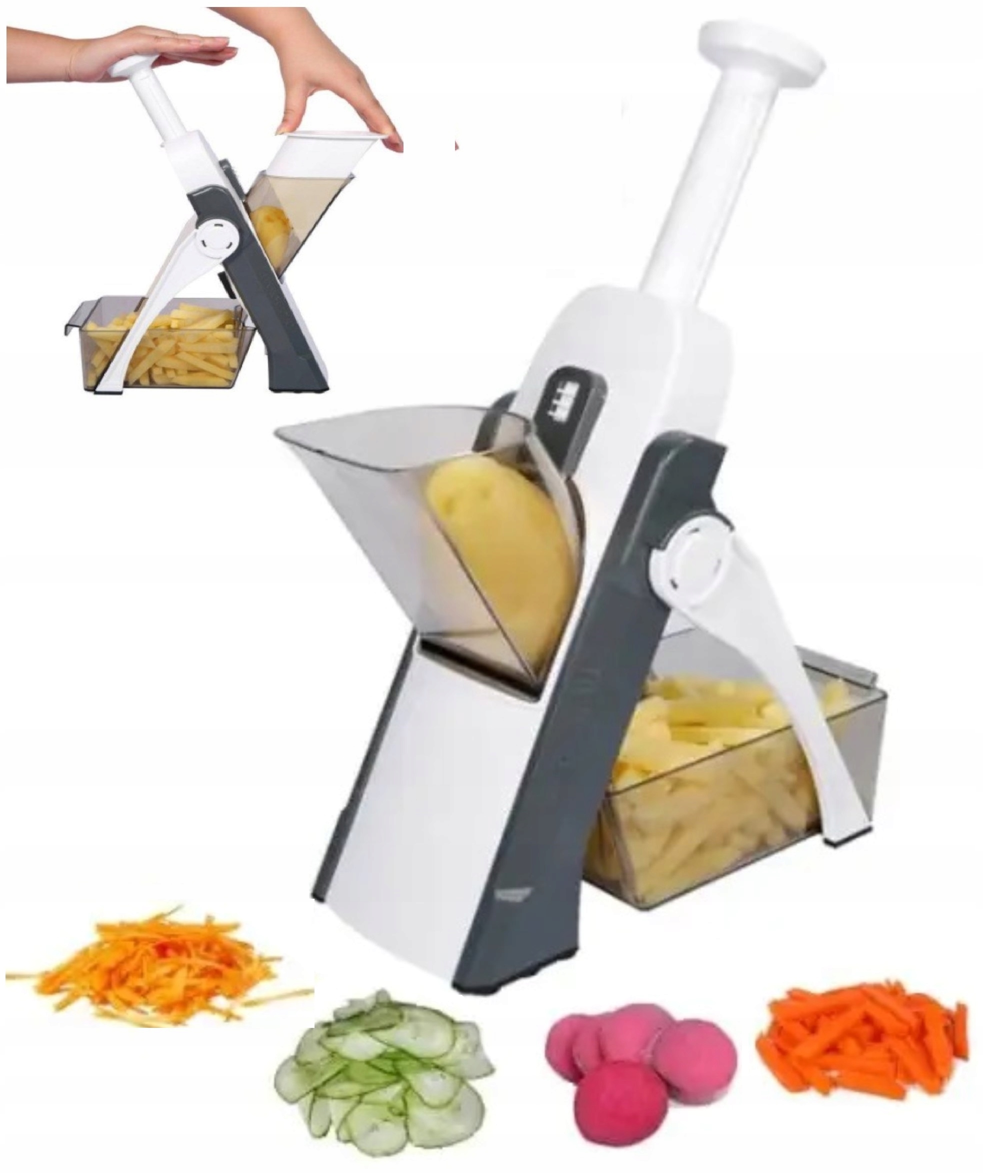 WIELOFUNKCYJNA SZATKOWNICA KRAJALNICA DO WARZYW OWOCÓW DO SIEKANIA KROJENIA EAN (GTIN) 6900926942078