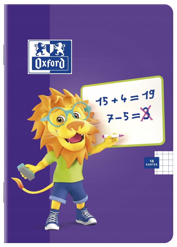 

Zeszyt A5 16k krata Oxford Lion