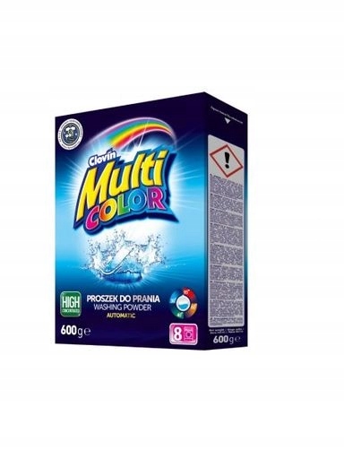 9 x Clovin Prací prášek na světlé a barvené prádlo