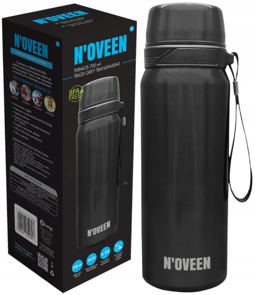 

Termos Kubek termiczny N'oveen TB620 700ml Grey