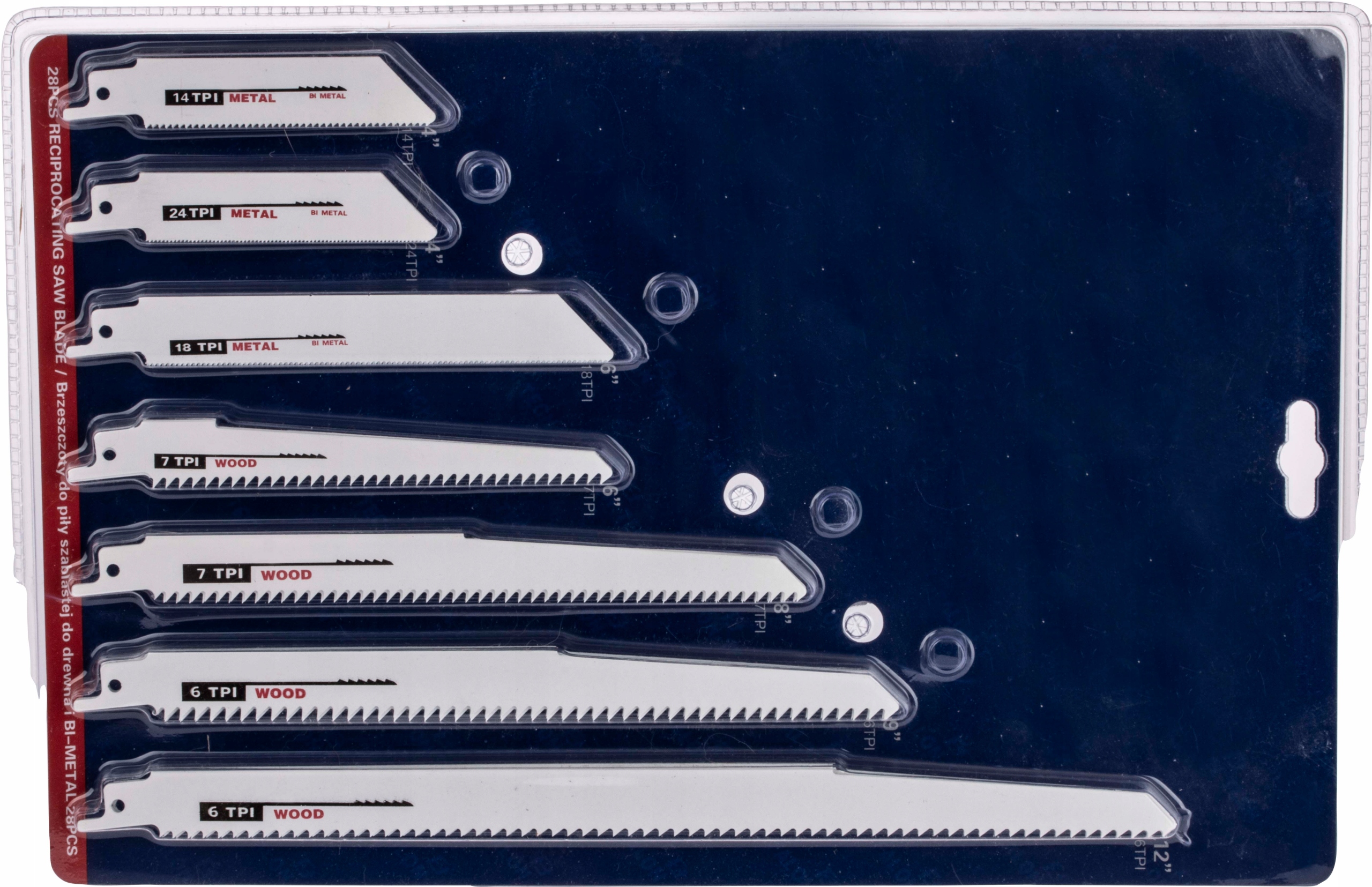 

Brzeszczoty do piły szablastej zestaw 28 szt noże