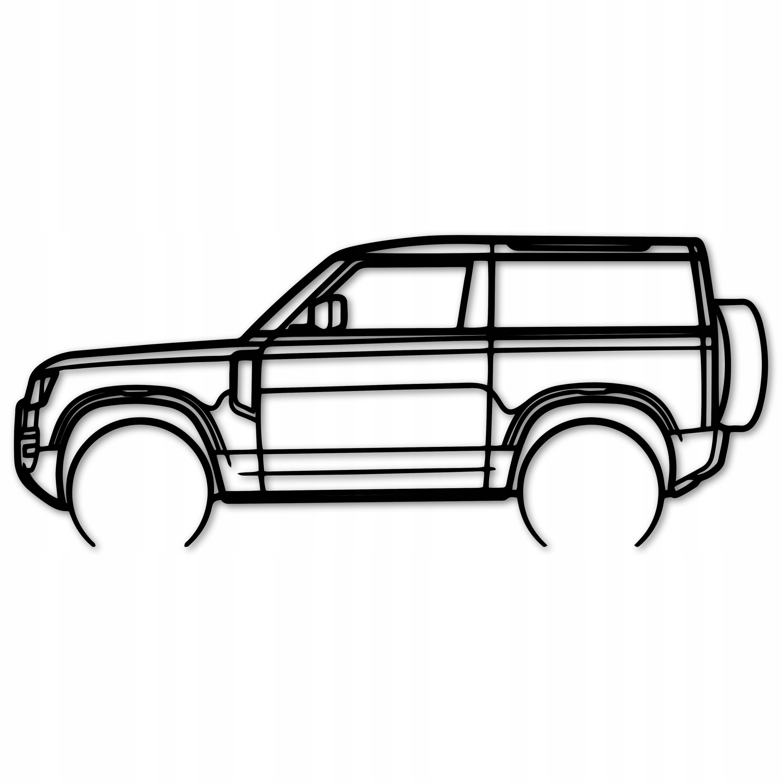 Nástěnná Dekorace Auto Land Rover 22 Defender Panel 3D 80 CM Obraz