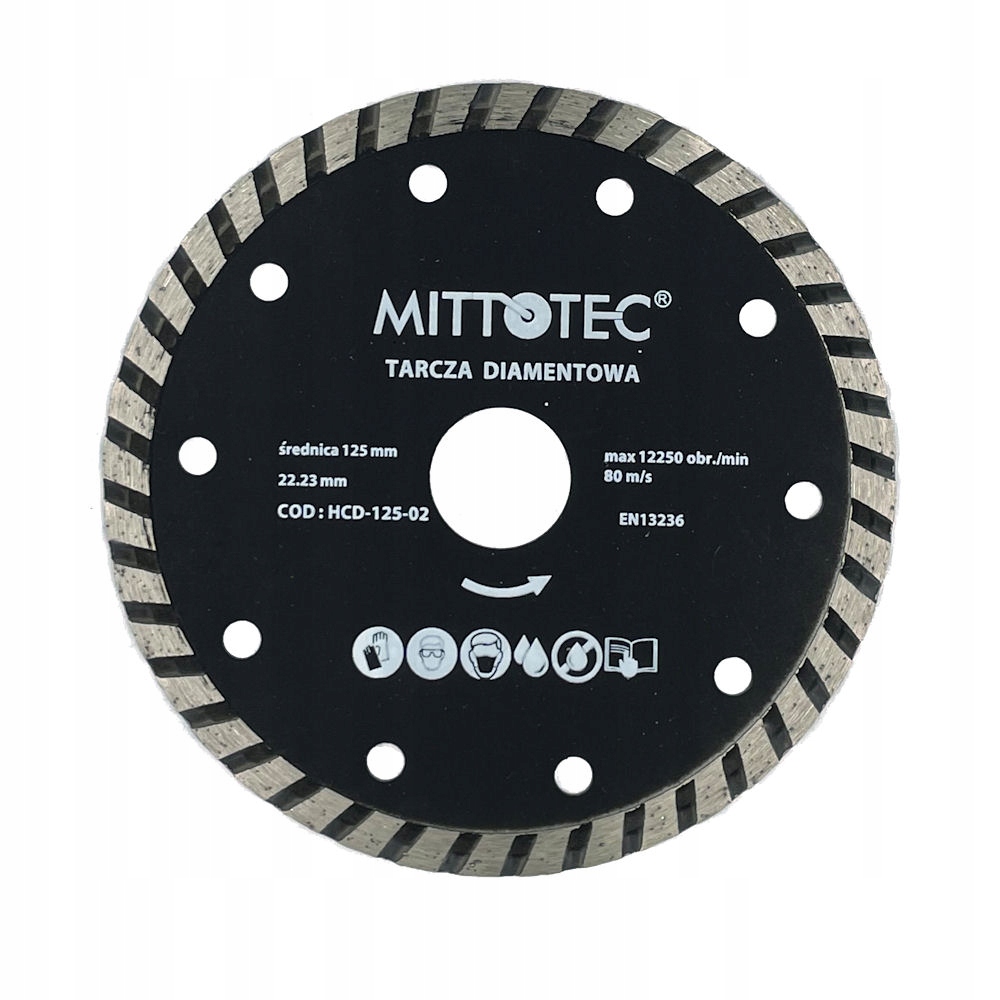 TARCZA DIAMENTOWA 125 MM DO CIĘCIA