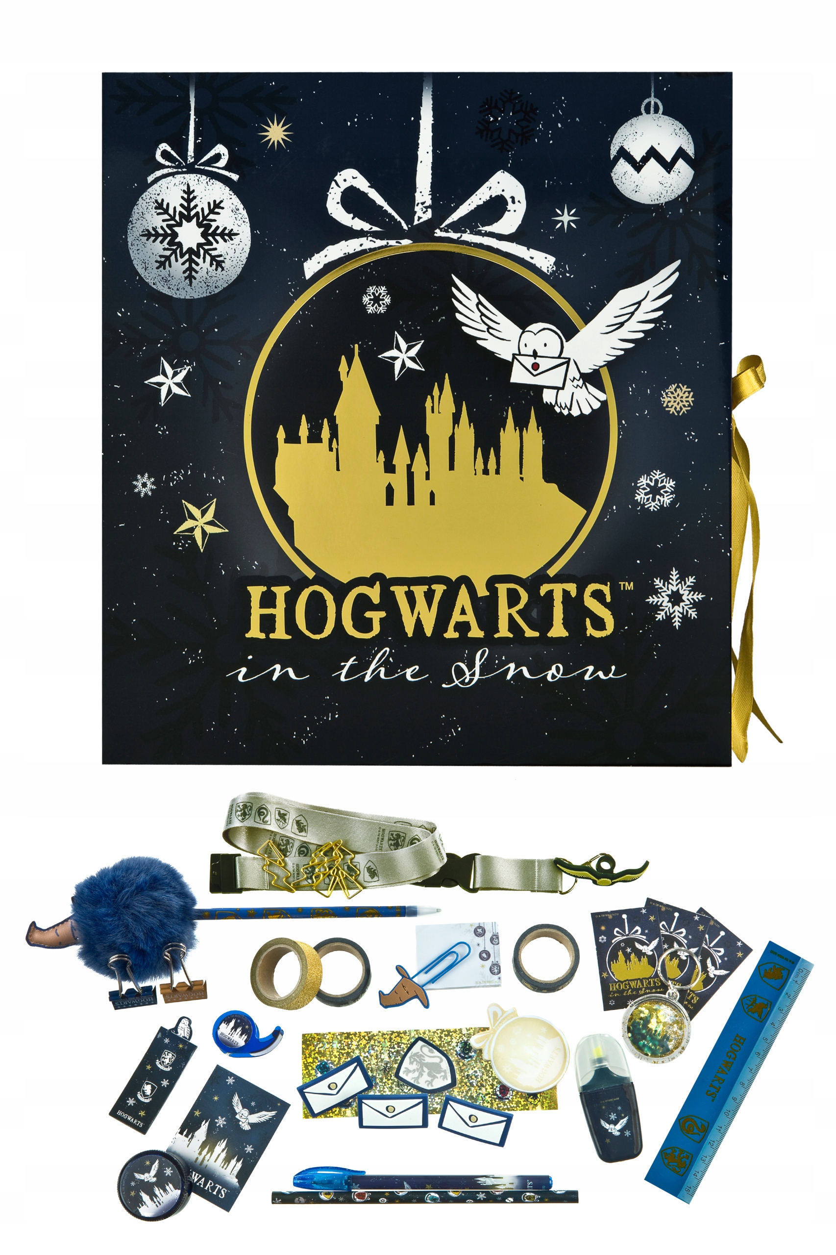 Адвент-календарь Undercover Harry Potter Hogwarts, 24 канцелярских сюрприза и аксессуара