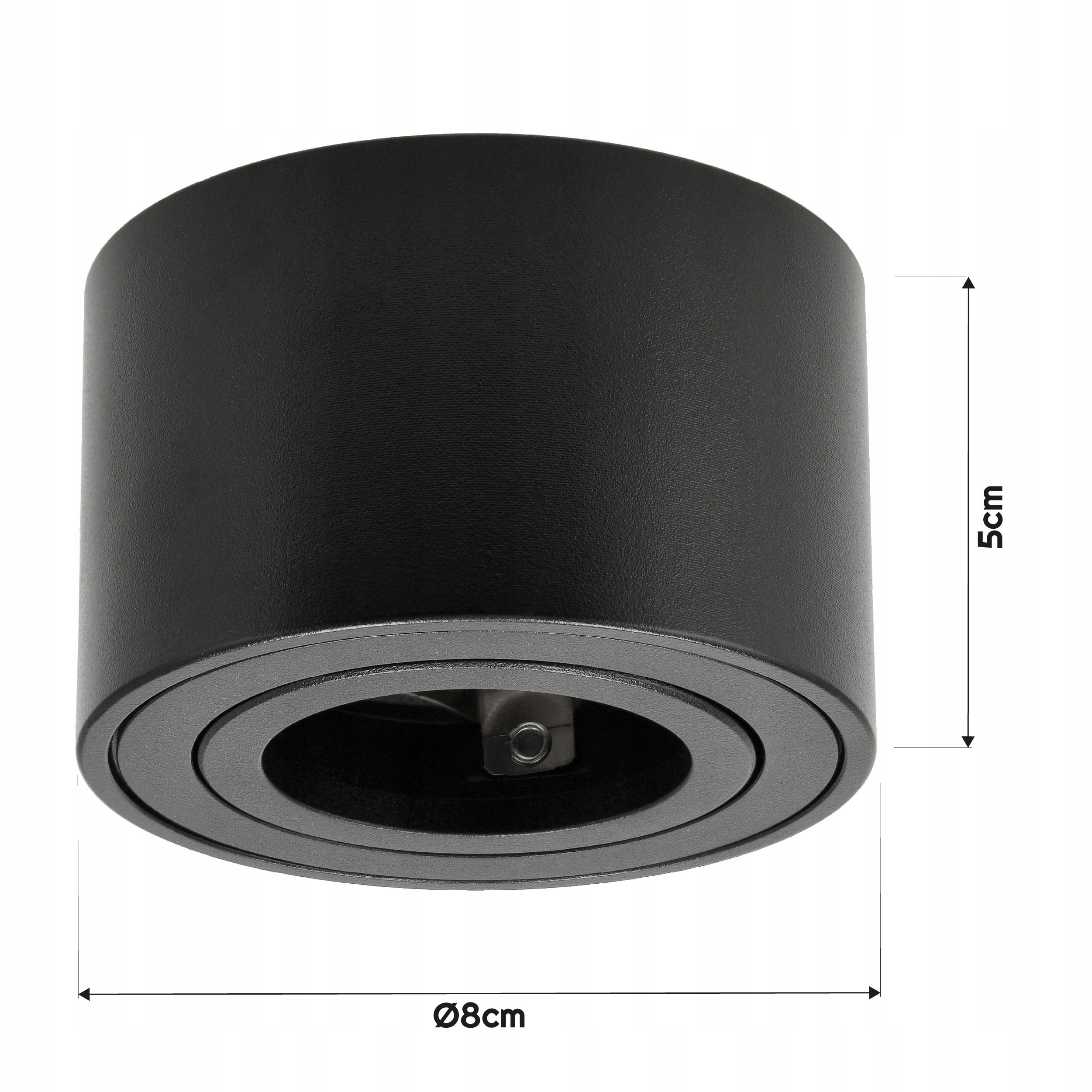 Oprawa Halogenowa Natynkowa Sufitowa TUBA SPOT LED Ruchoma Walec 50mm Okrąg Marka Berge