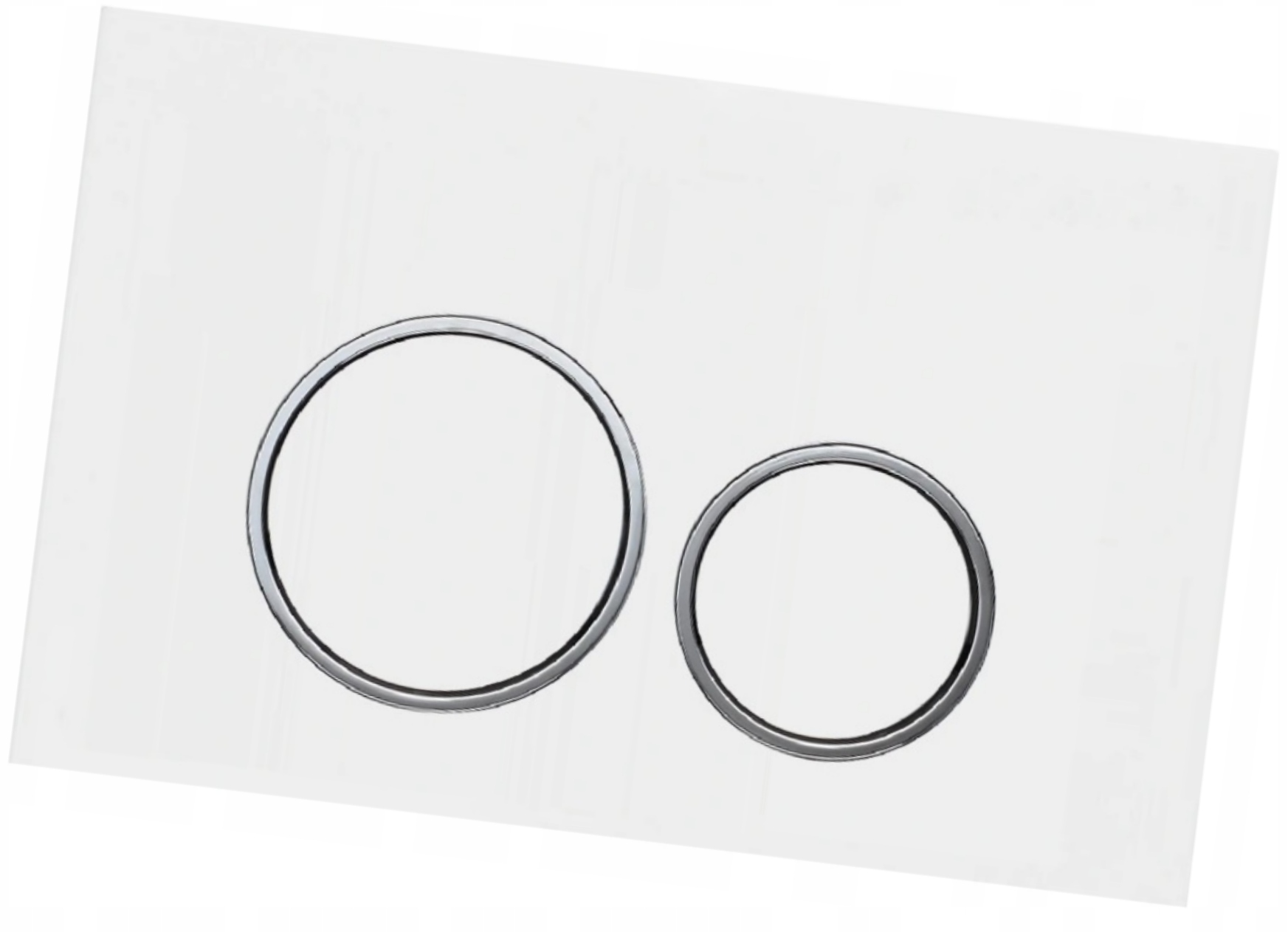 Przycisk spłukujący D biały chrom do wc Alcaplast Delfin Alcadrain Onnline