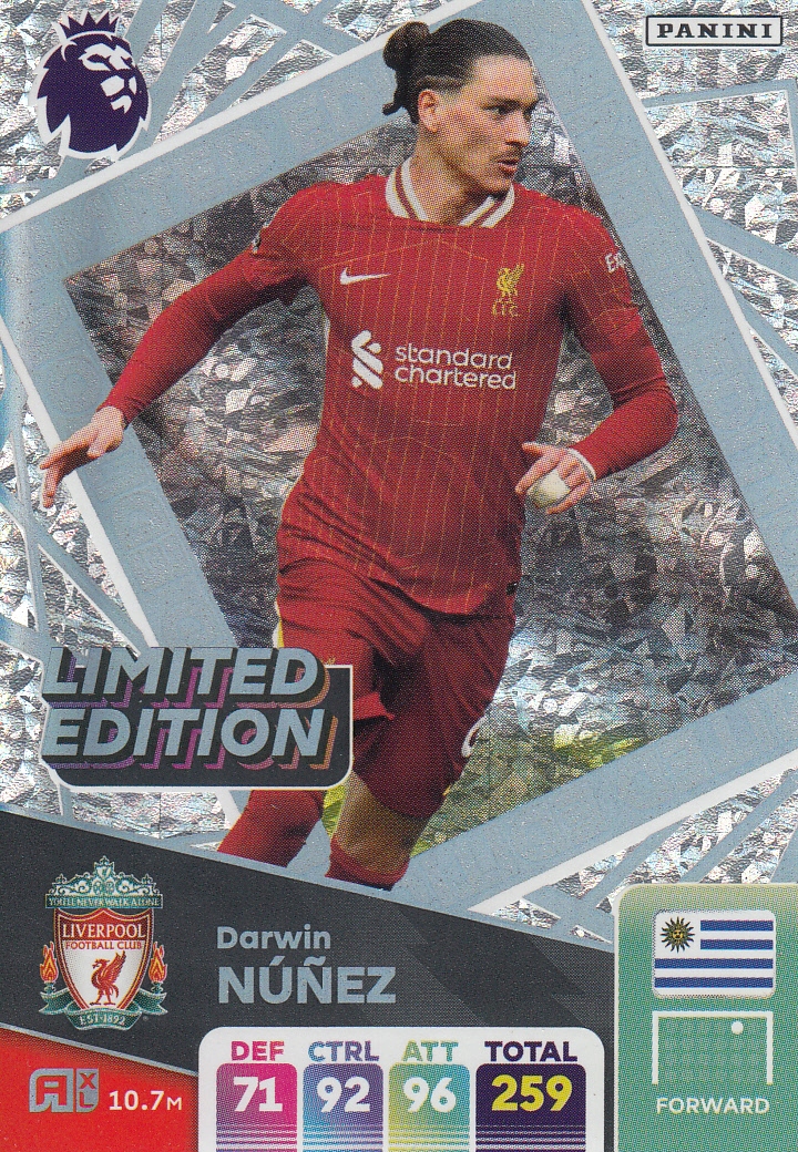 Premier League 2025 Adrenalyn XL karta Limited Edition Nunez