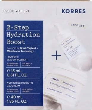 Korres Greek Yoghurt Set výživný krém 40 ml probiotické sérum 15 ml