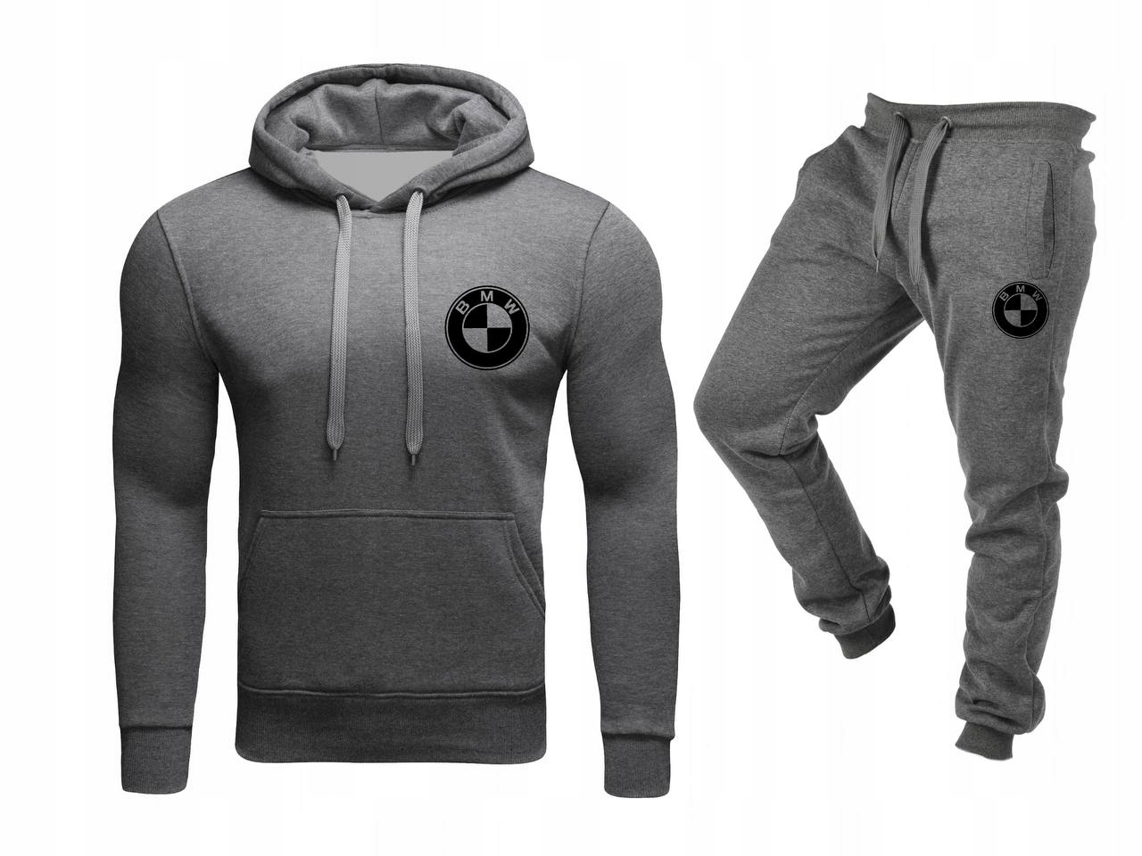 Tepláková Souprava Teplákovka Bmw Mikina Kalhoty Šedá XL