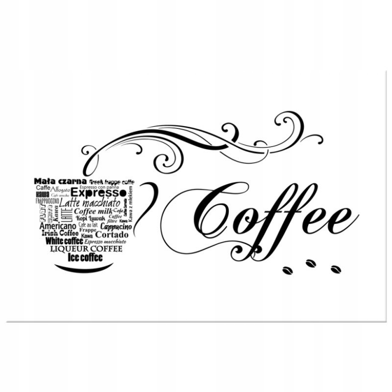 

Napis Cytat Na Płótnie 90x60 Cup of coffee