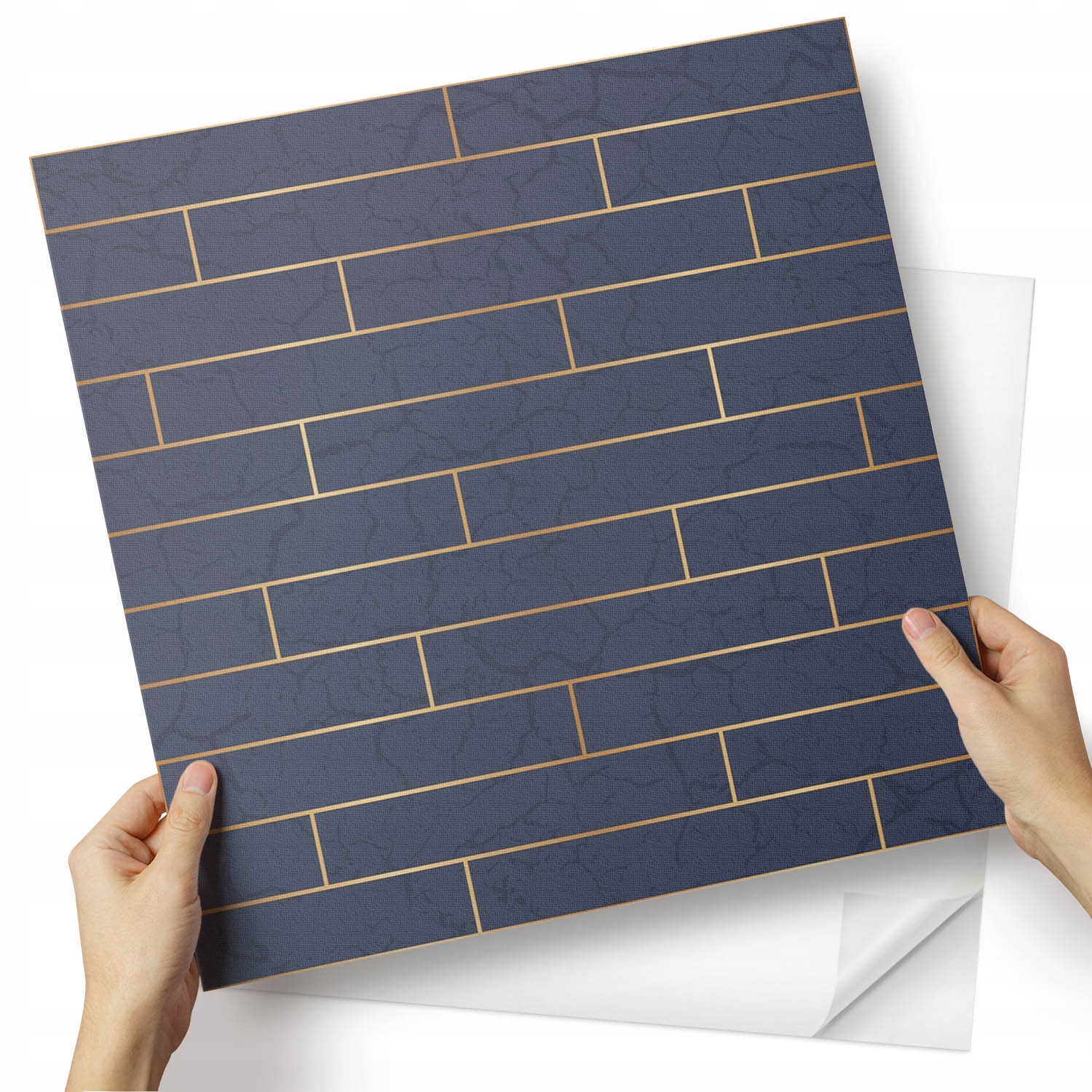 Sada panelů Vinyl Motiv surové cihly v industriálním stylu 4x50x50 cm