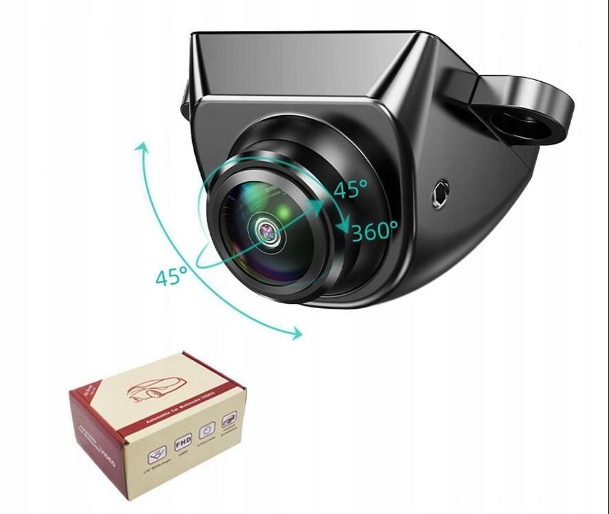 Uniwersalna Kamera Cofania Fisheye 1080P 170° Regulacja 360° Jakość Premium