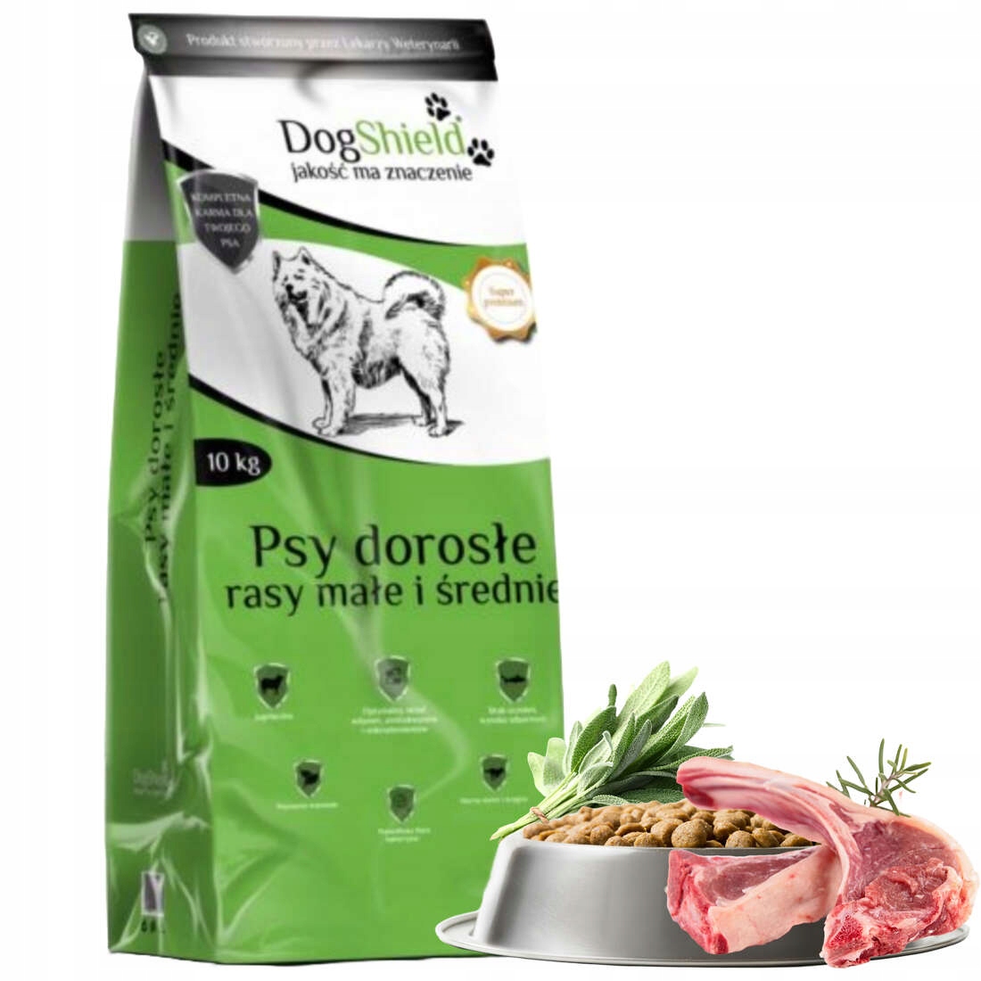 Biofaktor Dogshield Psy Dorosłe Małe Rasy Jagnięcina 10kg Oryginalna