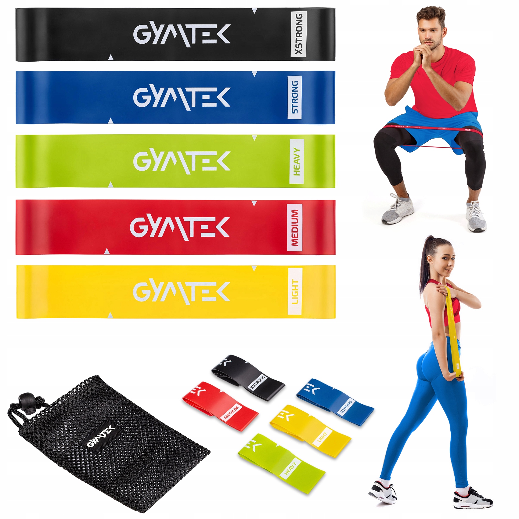 

Zestaw 5 Gum Do Ćwiczeń Taśm Oporowych Mini Band