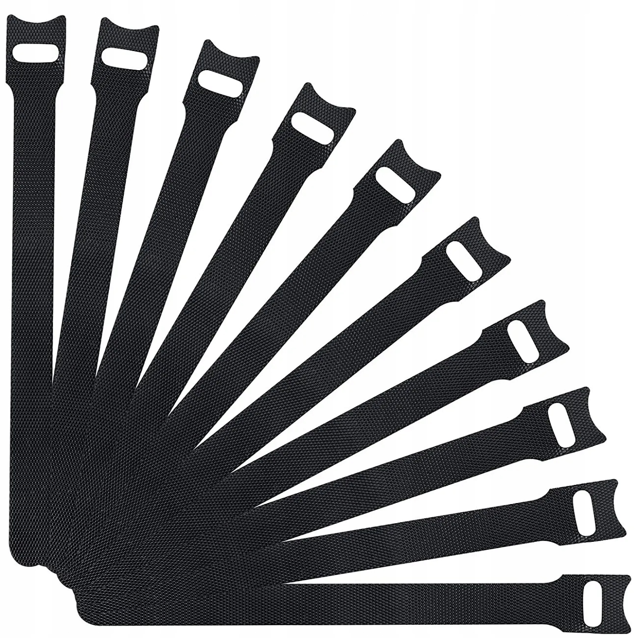 Rzep do Wędki Opaska do Spinania 15cm x10 MOCNY RZEP Czarny 10szt AV Stan opakowania oryginalne