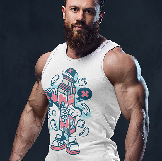 TANK TOP ANIMOWANE BUBBLE GUM Marka inna