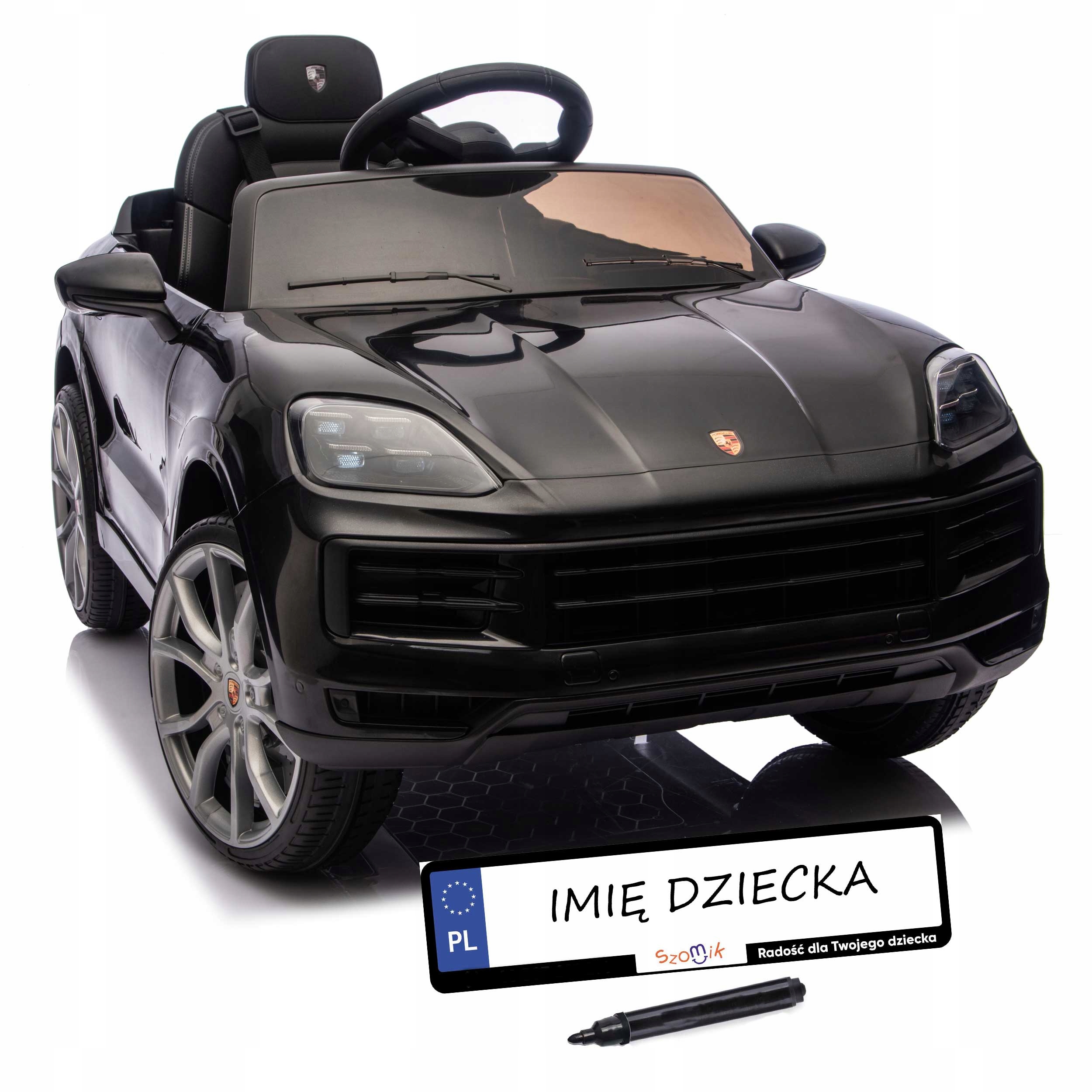 Auto na akumulator Porsche Cayenne Eva Skóra Pilot 2.4 G Led Tablice