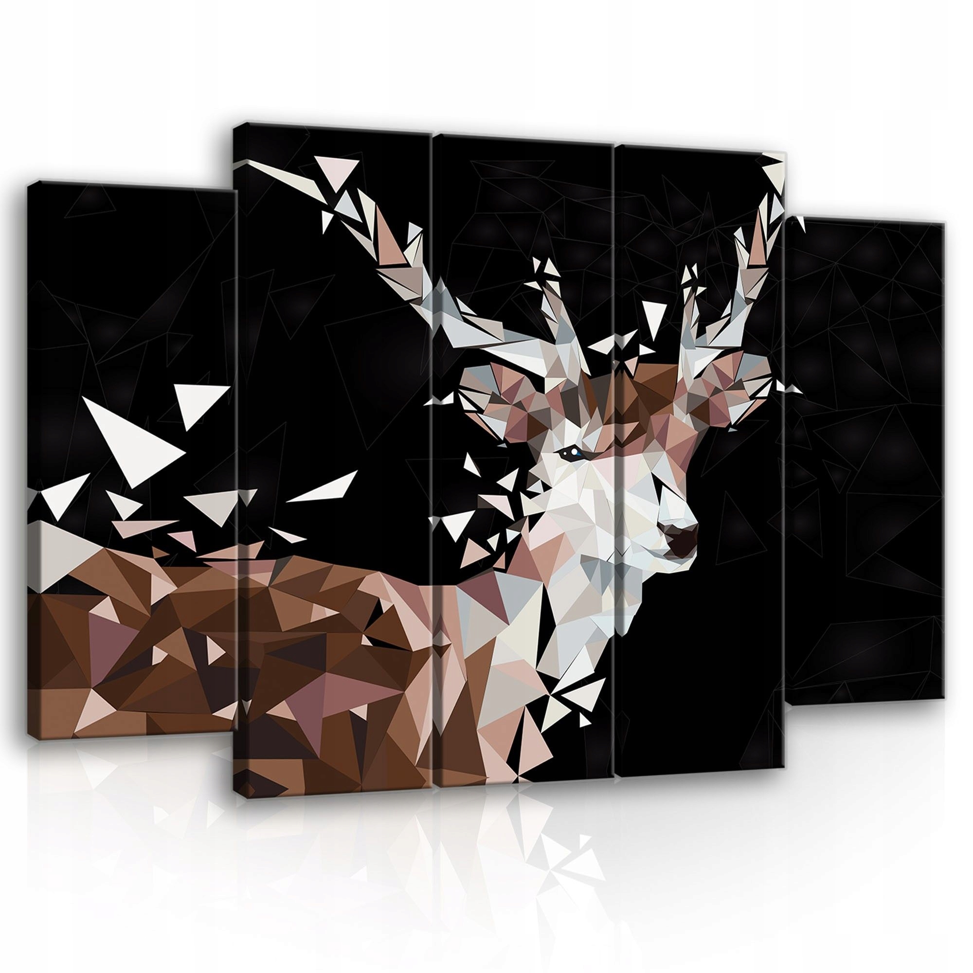 Obraz 150x100 Jeleň geometrický low poly polyptyk moderný minimalizmus